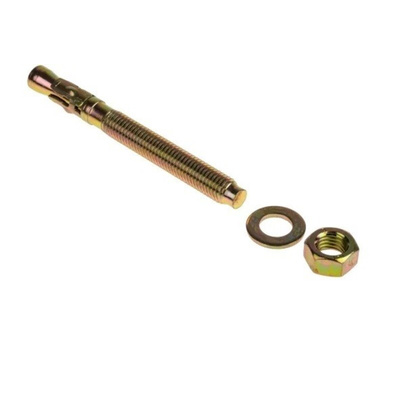RS PRO Carbon Steel Through Bolt M12 x 120mm, 12mm Fixing Hole