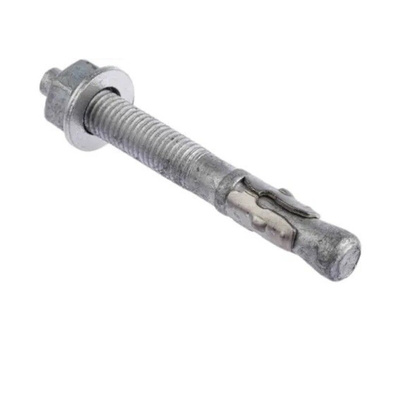 RS PRO Steel Through Bolt M12 x 100mm, 12mm Fixing Hole