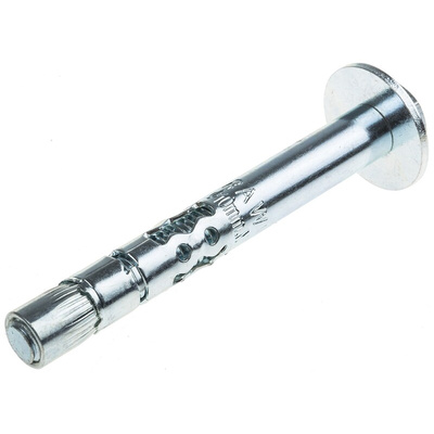 RawlPlug Steel Masonry Anchor M8 x 80mm, 10mm Fixing Hole