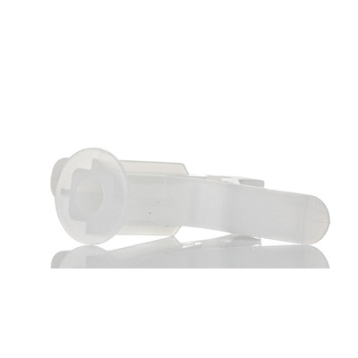 RS PRO White Plastic Spring Toggle Fixings, 8mm fixing hole diameter