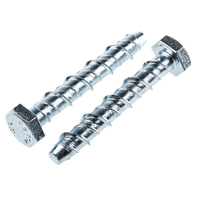 RS PRO Steel Ankerbolt 60mm, 10mm Fixing Hole