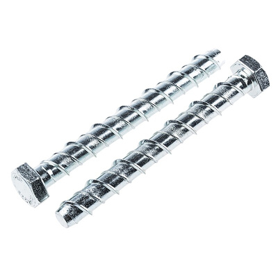 RS PRO Steel Ankerbolt 100mm, 12mm Fixing Hole