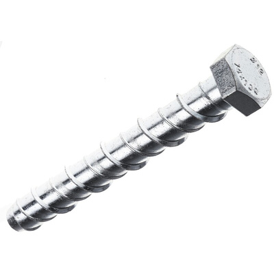 RS PRO Steel Ankerbolt 100mm, 14mm Fixing Hole