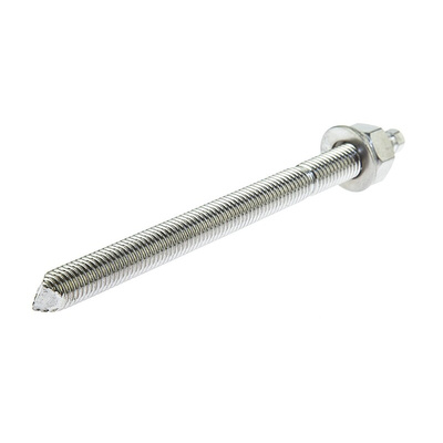 RS PRO M12 Capsule Anchor Stud Resin Anchor, 160mm Stud Length