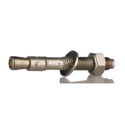 RS PRO Stainless Steel Bolt Anchor M12 x 95mm, 12mm Fixing Hole