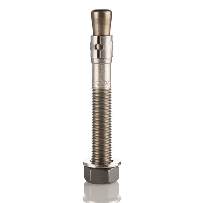 RS PRO Stainless Steel Bolt Anchor M16 x 130mm, 16mm Fixing Hole