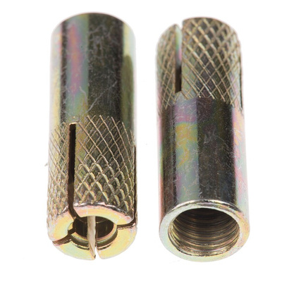 RS PRO Steel Drop In Anchor M8 x 30mm, 10mm Fixing Hole