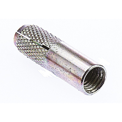 RS PRO Steel Drop In Anchor M10 x 40mm, 12mm Fixing Hole