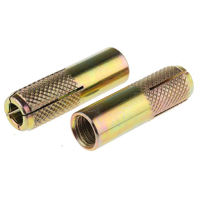 RS PRO Steel Drop In Anchor M12 x 50mm, 15mm Fixing Hole