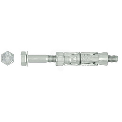 RawlPlug Steel Masonry Anchor M10 x 140mm, 16mm Fixing Hole