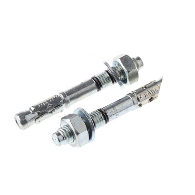 RawlPlug Steel Bolt Anchor 10mm x 80mm, 10mm Fixing Hole