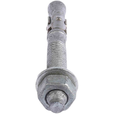 RS PRO Carbon Steel Anchor Bolt M12 x 100mm, 12mm Fixing Hole