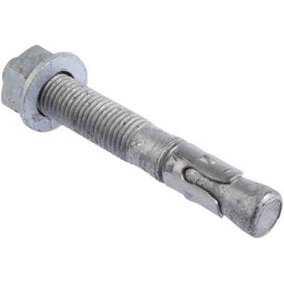 RS PRO Carbon Steel Anchor Bolt M16 x 110mm, 16mm Fixing Hole