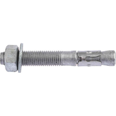 RS PRO Carbon Steel Anchor Bolt M16 x 110mm, 16mm Fixing Hole