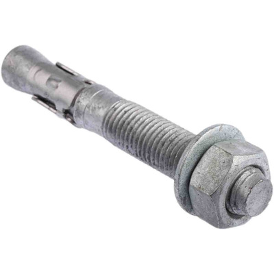 RS PRO Carbon Steel Anchor Bolt M16 x 110mm, 16mm Fixing Hole