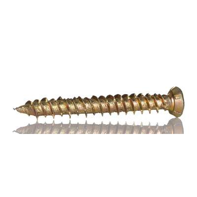 RS PRO Carbon Steel Concrete Screws M6 x 60mm, 6mm Fixing Hole