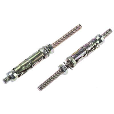 RS PRO Carbon Steel Shield Anchor M6 x 45mm, 12mm Fixing Hole