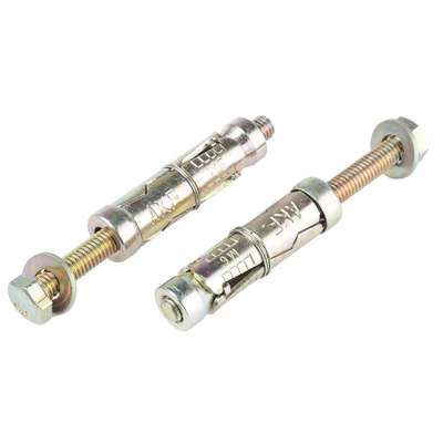 RS PRO Carbon Steel Shield Anchor Loose Bolt M6 x 45mm, 12mm Fixing Hole