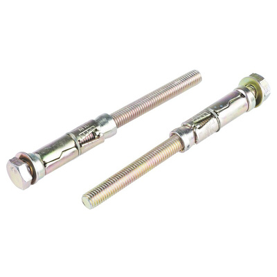 RS PRO Carbon Steel Shield Anchor Loose Bolt M10 x 60mm, 16mm Fixing Hole