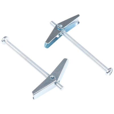RawlPlug Steel Spring Toggle Cavity Fixing, 14mm fixing hole diameter