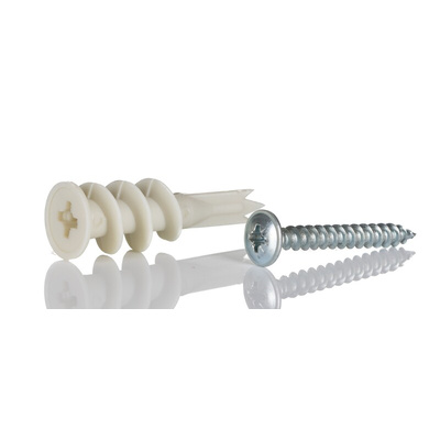RS PRO White Nylon Plasterboard Fixings