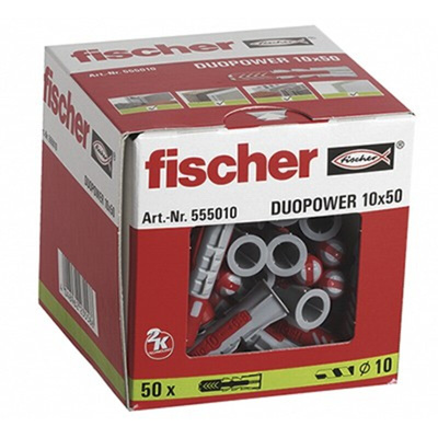 Fischer Fixings Nylon Screw Anchor 50mm, 10mm Fixing Hole