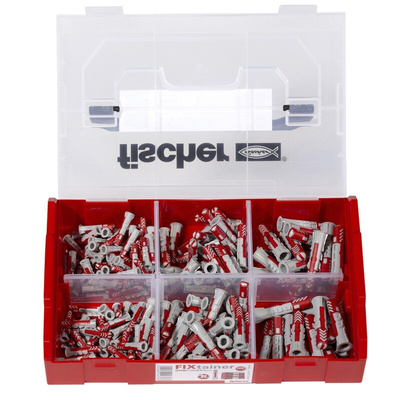 Masonry Fixing Kit, 210 piece Wall Plug kit