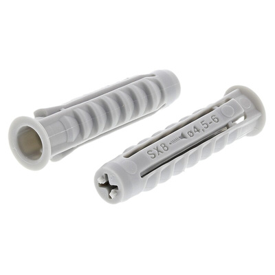 Fischer Fixings Nylon Wall Plug, 40mm Length, 8mm Fixing Hole Diameter