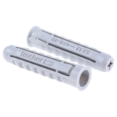 Fischer Fixings Nylon Wall Plug, 60mm Length, 12mm Fixing Hole Diameter