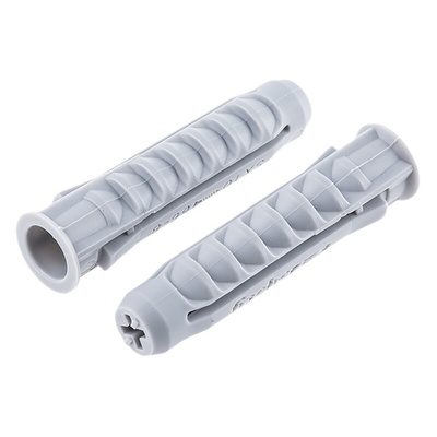 Fischer Fixings White Nylon Wall Plug, 50mm Length, 10mm Fixing Hole Diameter