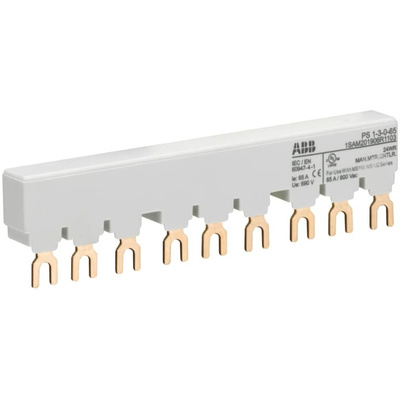 ABB PS1 3 Phase Busbar, 690V ac, 17.5mm Pitch