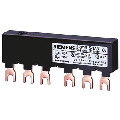 Siemens SIRIUS 3 Phase Busbar, 690V, 50mm Pitch