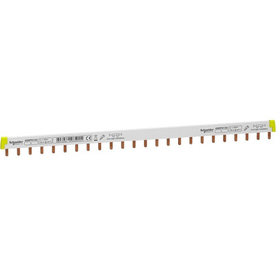 Schneider Electric Acti 9 1 Phase Busbar, 415V ac, 18mm Pitch