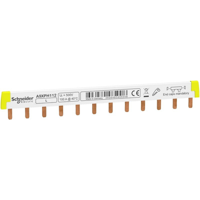 Schneider Electric Acti 9 1 Phase Busbar, 415V ac, 18mm Pitch