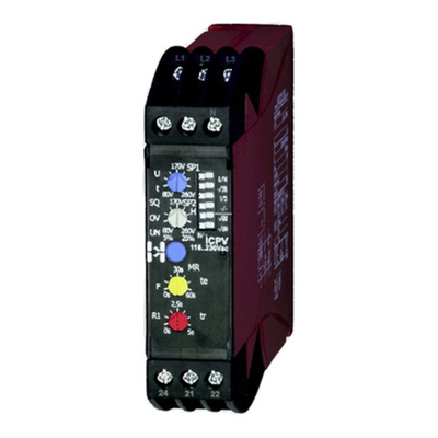 Hiquel Phase Monitoring Relay With DPDT Contacts, 3 Phase