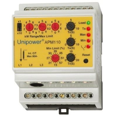 Unipower 80 A Motor Load Monitor, 230 V ac