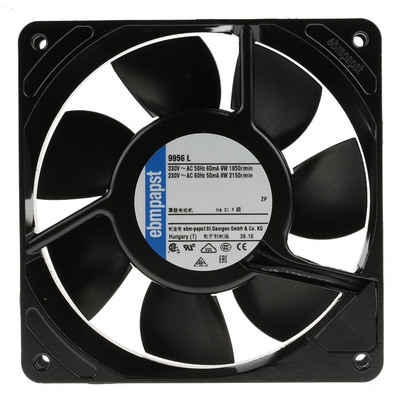 ebm-papst, 230 V ac, AC Axial Fan, 119 x 119 x 25mm, 84m³/h, 9.5W
