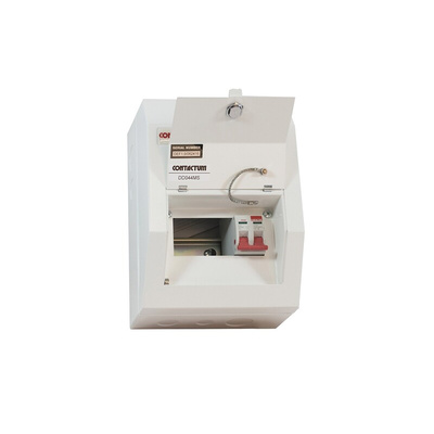 Contactum 4 Way Steel Consumer Unit, 63A Defender