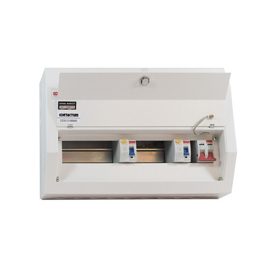 Contactum 12 Way Steel Consumer Unit, 100A Defender