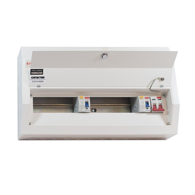 Contactum 16 Way Steel Consumer Unit, 100A Defender