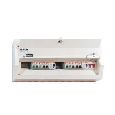 Contactum 16 Way Steel Consumer Unit, 100A Defender