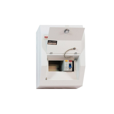 Contactum 4 Way Steel Consumer Unit, 80A Defender