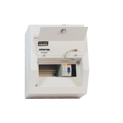 Contactum 6 Way Steel Consumer Unit, 63A Defender