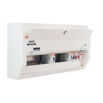 Contactum 14 Way Steel Consumer Unit, 100A Defender