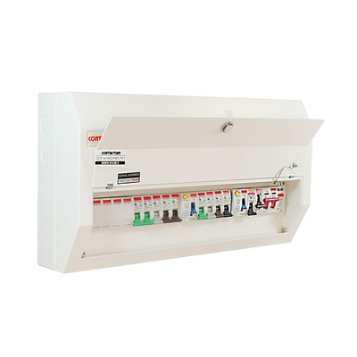 Contactum 14 Way Steel Consumer Unit, 100A Defender