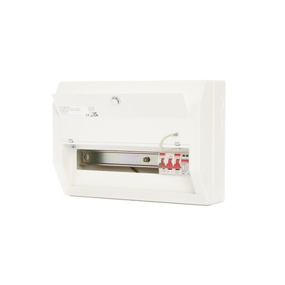 Contactum 12 Way Steel Consumer Unit, 100A Defender