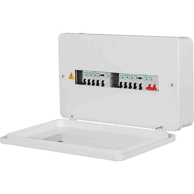 Schneider Electric 16 Way Split Load Metal Consumer Unit, 100A, IP20 EZ9