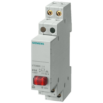 Push Button Circuit Trip for use with Standard rail mounting