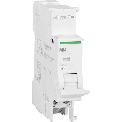48V ac/dc Undervoltage Release Circuit Trip for use with C60 Series, C120 Series, IDPN Residual Current Device, ID