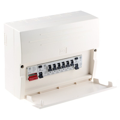 MK Electric 14 Way Split Load Plastic Consumer Unit, 63A, IP3X K7664SP